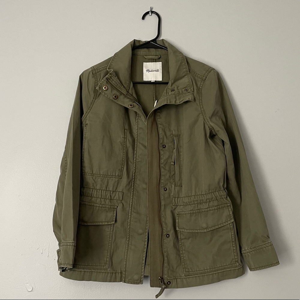 As New: Madewell Olive Utility Jacket